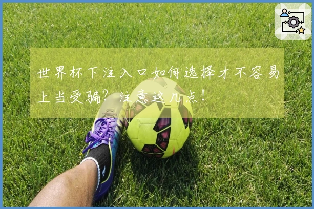 世界杯下注入口如何选择才不容易上当受骗？注意这几点！